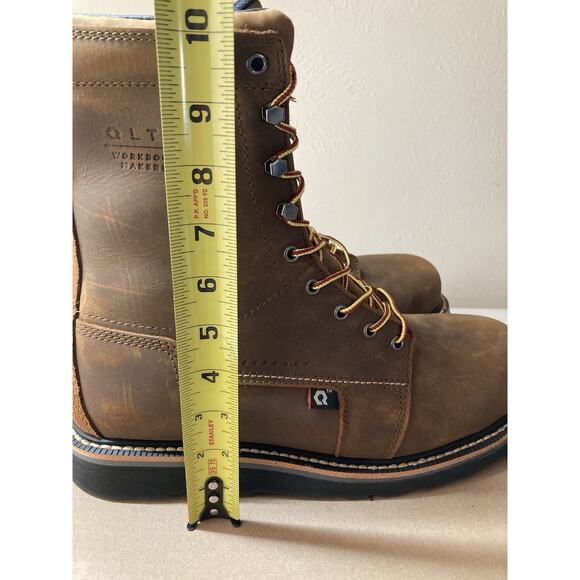 Brand New QLTY Safety Toe - Steel Toe Brown Leather Work Boot Men’s Size 13